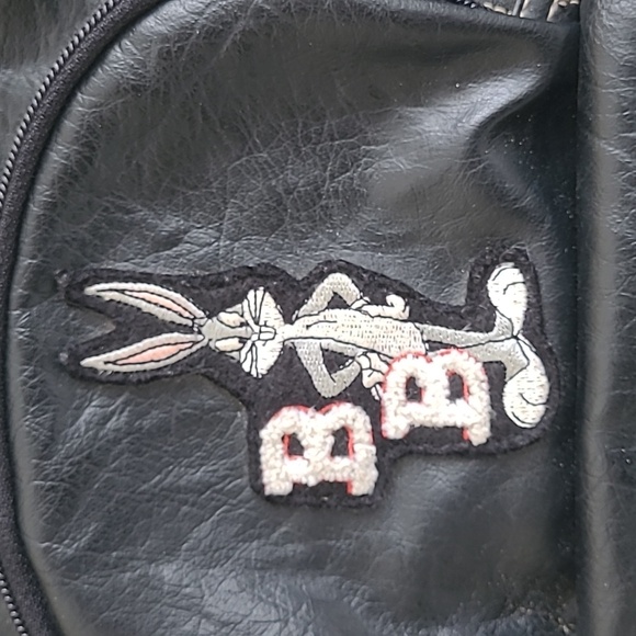 Vintage Bugs Bunny Leather Backpack Black - Picture 2 of 11